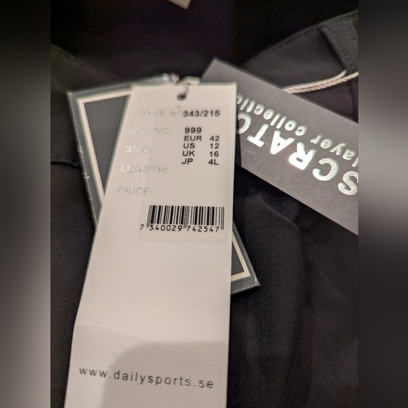 Daily Sports Miracle Golf Shorts 17" Black Size 12 NWT - Picture 9 of 9